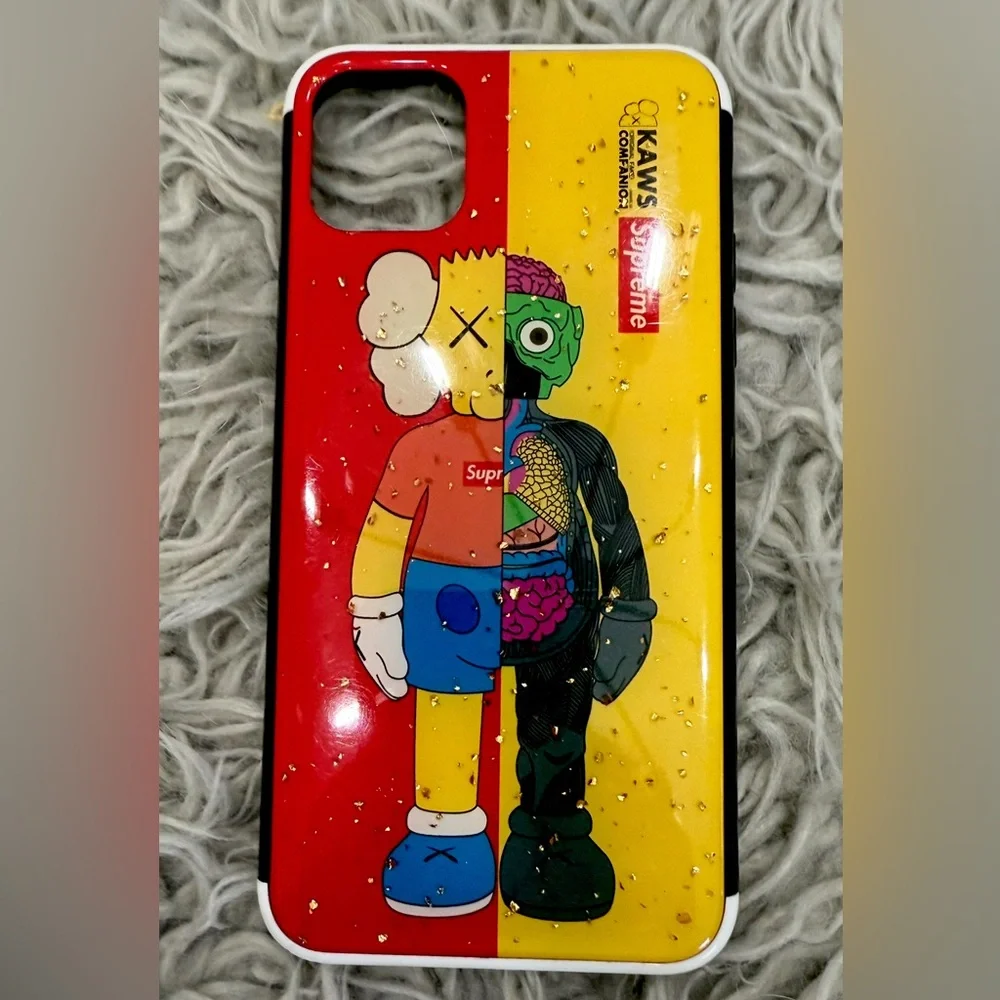 Supreme Red and Yellow Cartoon iPhone 11 PRO MAX CASE